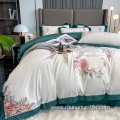 100 cotton hotel logo embroidery bedding